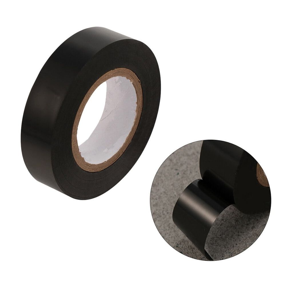 Waterproof Electrical Tape Black PVC Adhesive for High Voltage Cable Repair 1Pack