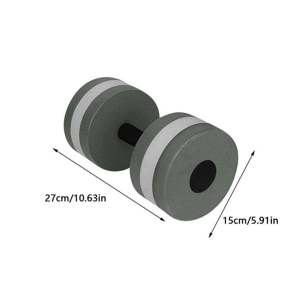Aquatic Dumbells High-Density EVA-Foam Water Aerobic Exercise Dumbbell 27cm Black