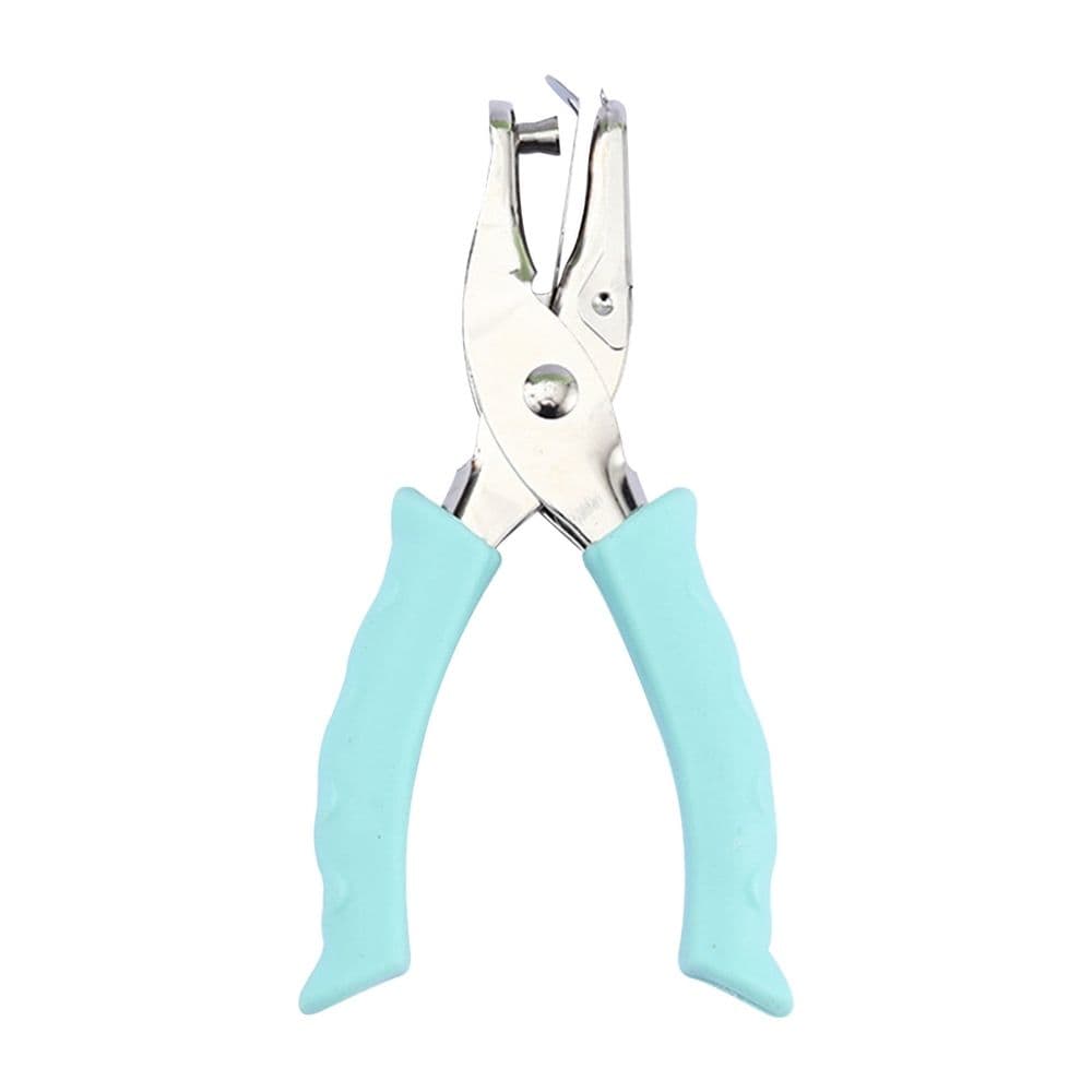 Single Hole Punch Soft Grip Handle 1/4 Inch Green