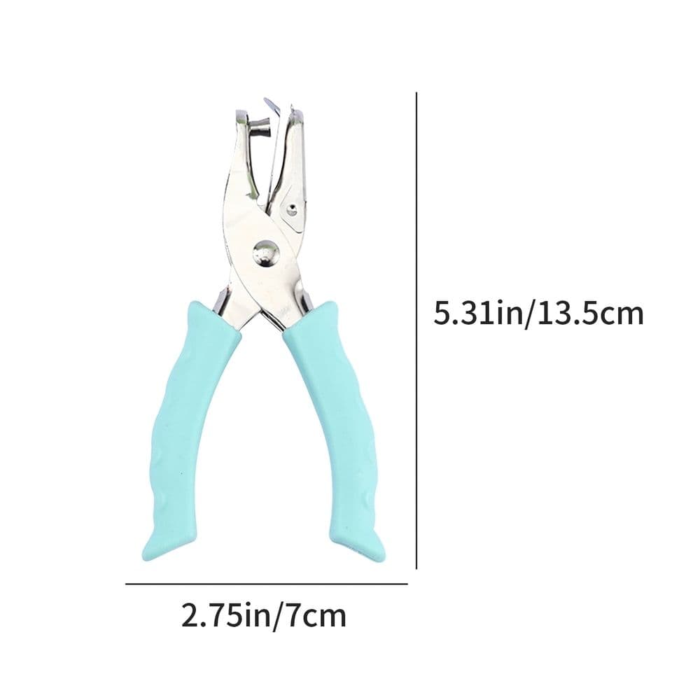 Single Hole Punch Soft Grip Handle 1/4 Inch Green