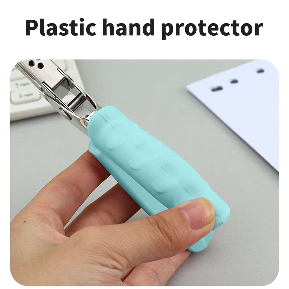 Single Hole Punch Soft Grip Handle 1/4 Inch Green