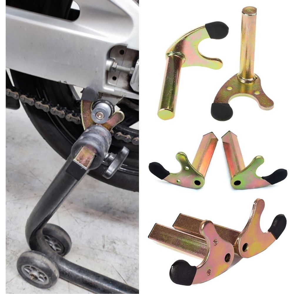 U-style/L-style Hook Fork Motorcycle Frame Stand Swingarm Spool Slider Motorbike Swing Arm Lift Tripod Hooks Practicality (2 PC)