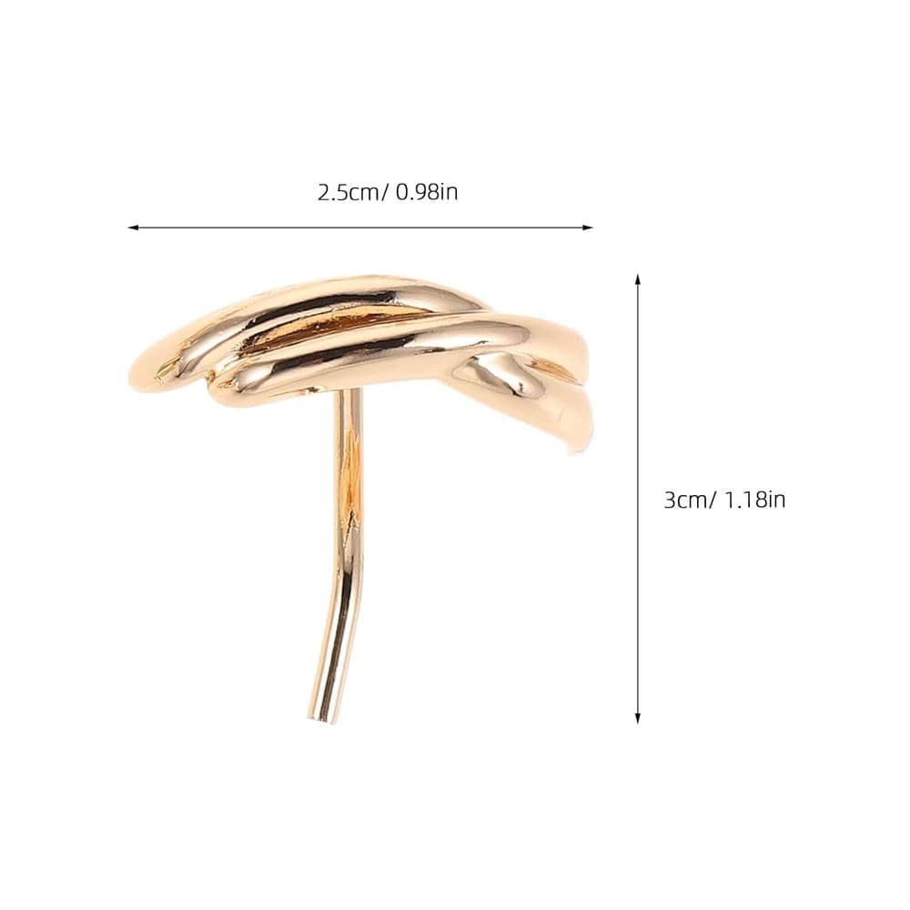 6pcs Vintage Gold Ponytail Hair Retro Metal Hair Forks Set for Women, Alloy Hair Clips for Long Hair, Ponytail Holder Accessories, High Ponytail Hair Hook (Gold, 6 Pieces)