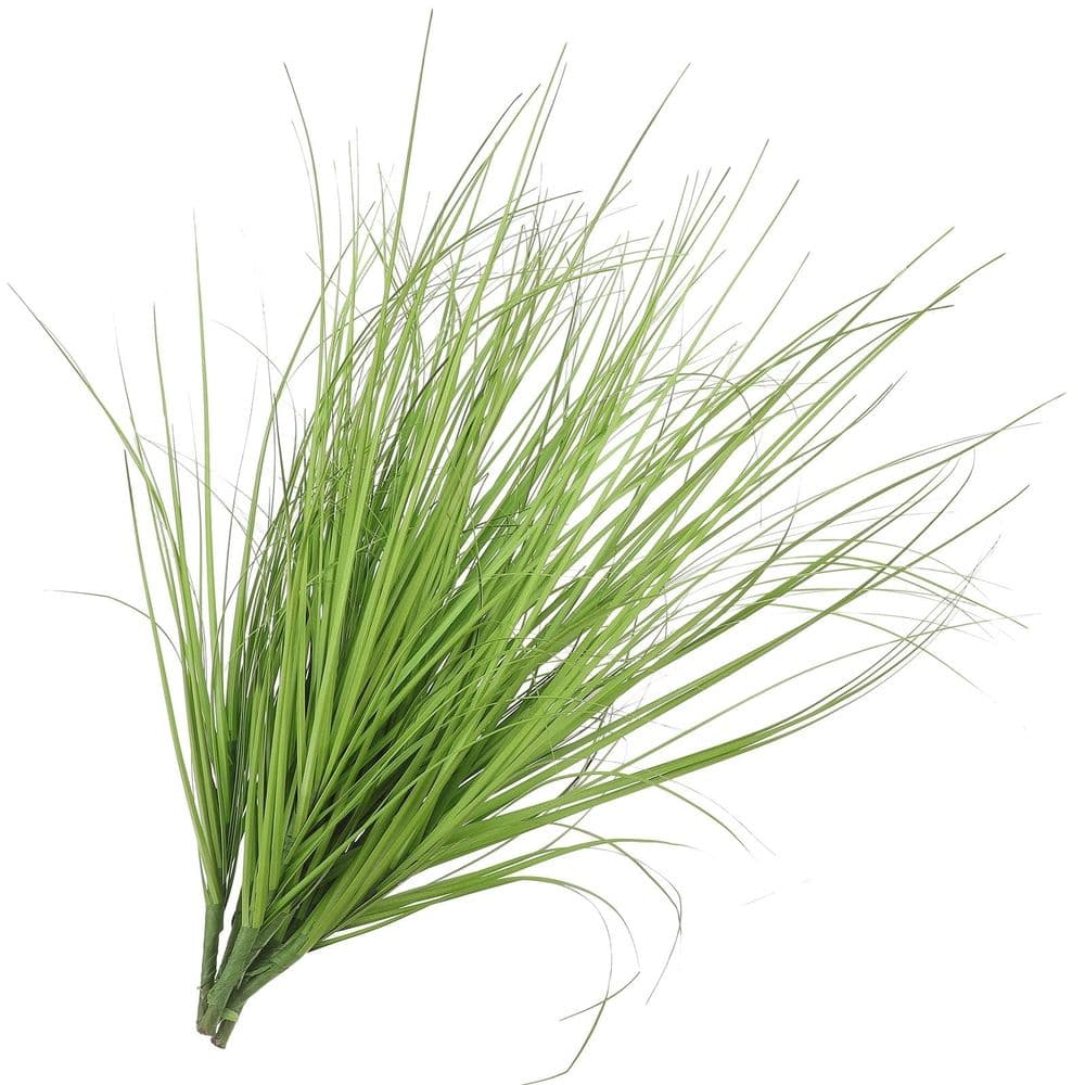 Artificial Grass Plants 8 Piece Faux Greenery Indoor Decorative Grass Green