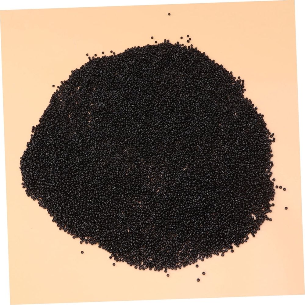 15000pcs Black Beads for Jewelry Making, Keychain Decoration, Craft Supplies for Kids and Adults