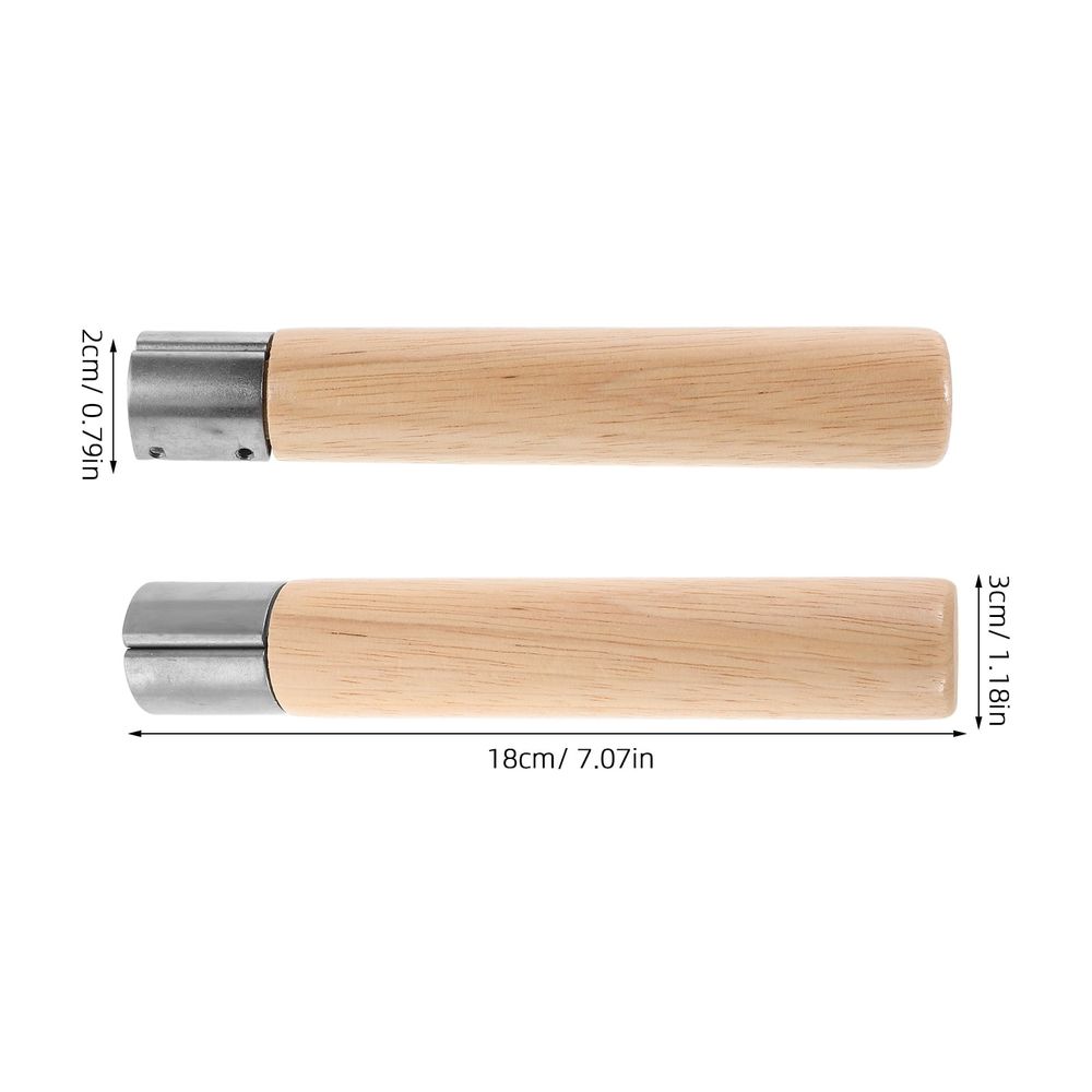 Detachable Wooden Pot Handle Replacement for Frying Pans and Woks Light Brown Design