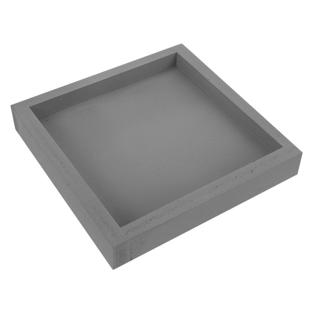 Grey Plastic Plant Pot Saucer with Non- Base, Indoor and Outdoor Planter Tray for Flower Pots