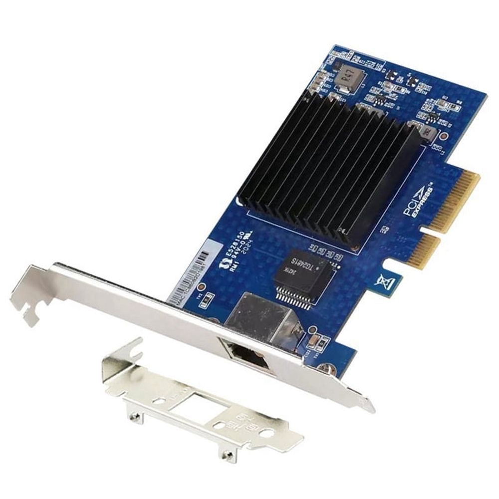 Network Card PCI-E X4 Single-Port 10G Gigabit Server Network Card Adapter AQC107 Ethernet NIC for Desktop