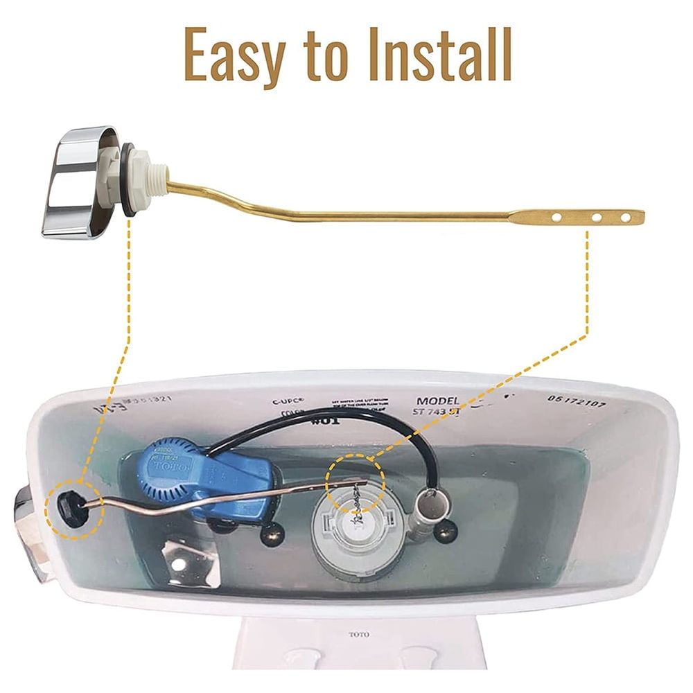 Toilet Tank Lever Replacement for THU068CP Trip Lever