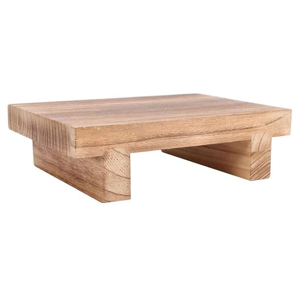 Anti-Slip Bed Stool for High Beds, Wood color