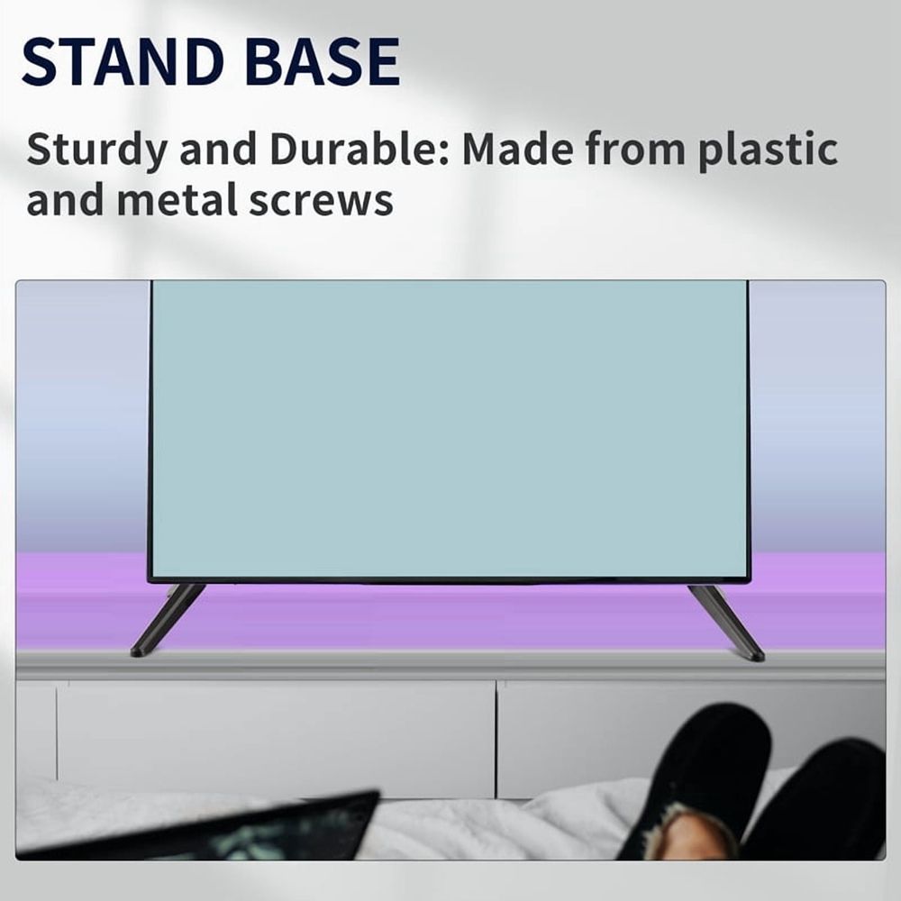 Universal TV Stand, Table Top Stand Base Replacement, Pedestal Feet Mount Legs 17mm-20mm