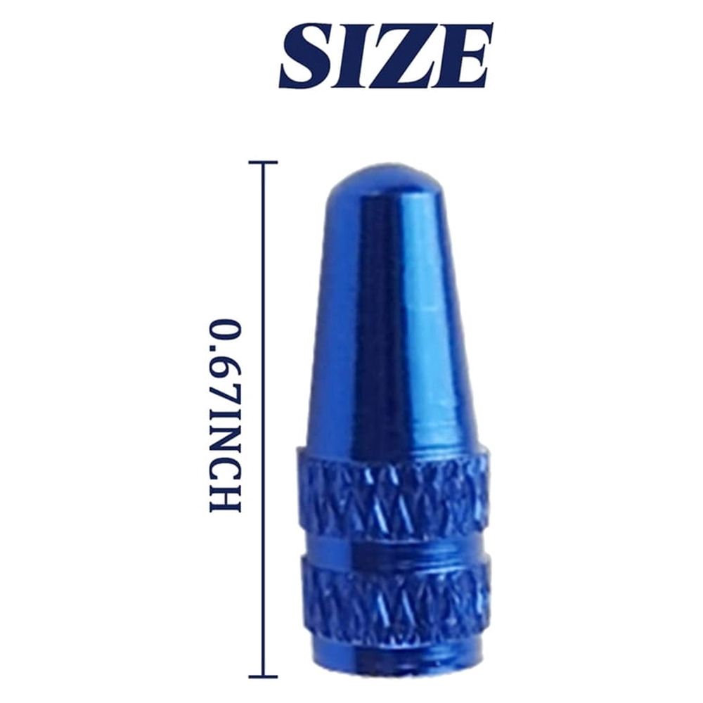 100PCS Bicycle Presta Valve Cap Aluminum Presta Cycling Valve Cap Bicycle Bike Tire Caps French Style Cap Dust Covers