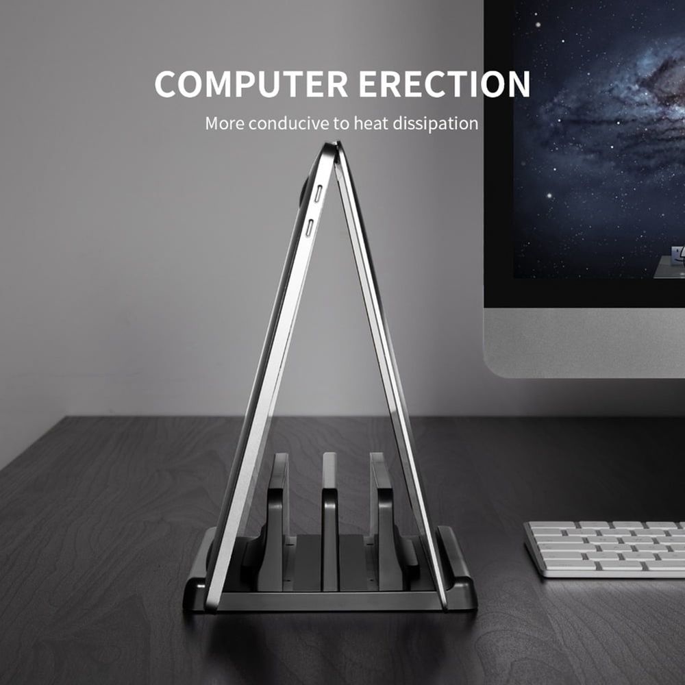 Laptop Stand Vertical Computer Stand (3 Slots)