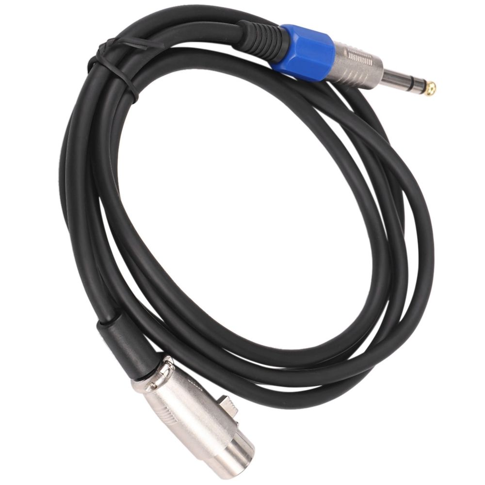 6.35mm 1/4 Inch TRS to XLR Male to Female Cable 3 Pin Female Plug Stereo Microphone Cable Audio Cord (6ft)