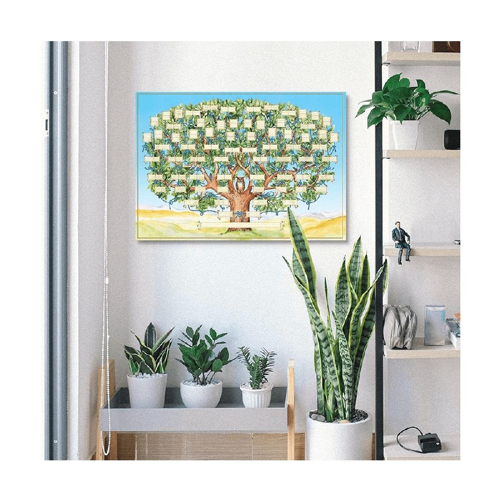 Family Tree Chart to Fill in 6 Generation Genealogy Poster Blank Fillable Ancestry Chart, C3676