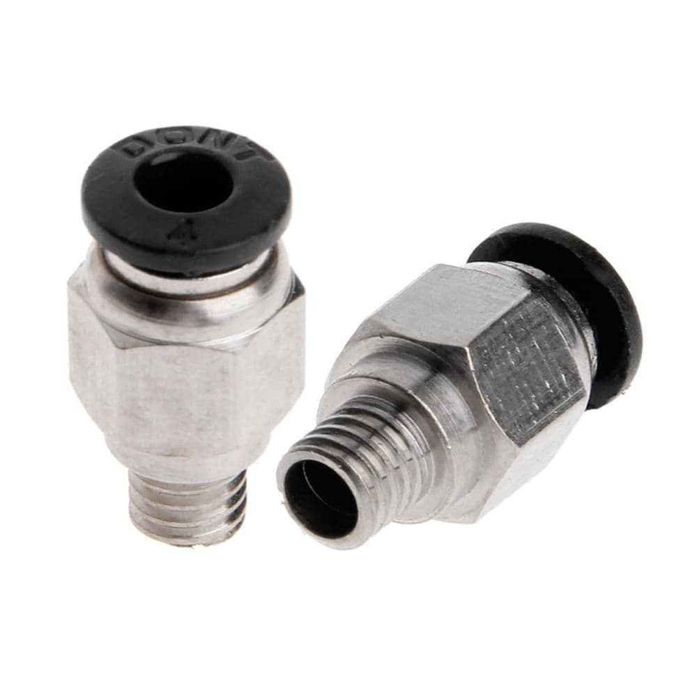 Air Fittings Coupler Connector 4mm Male Thread Straight Pneumatic Fitting 5 Piece Durable