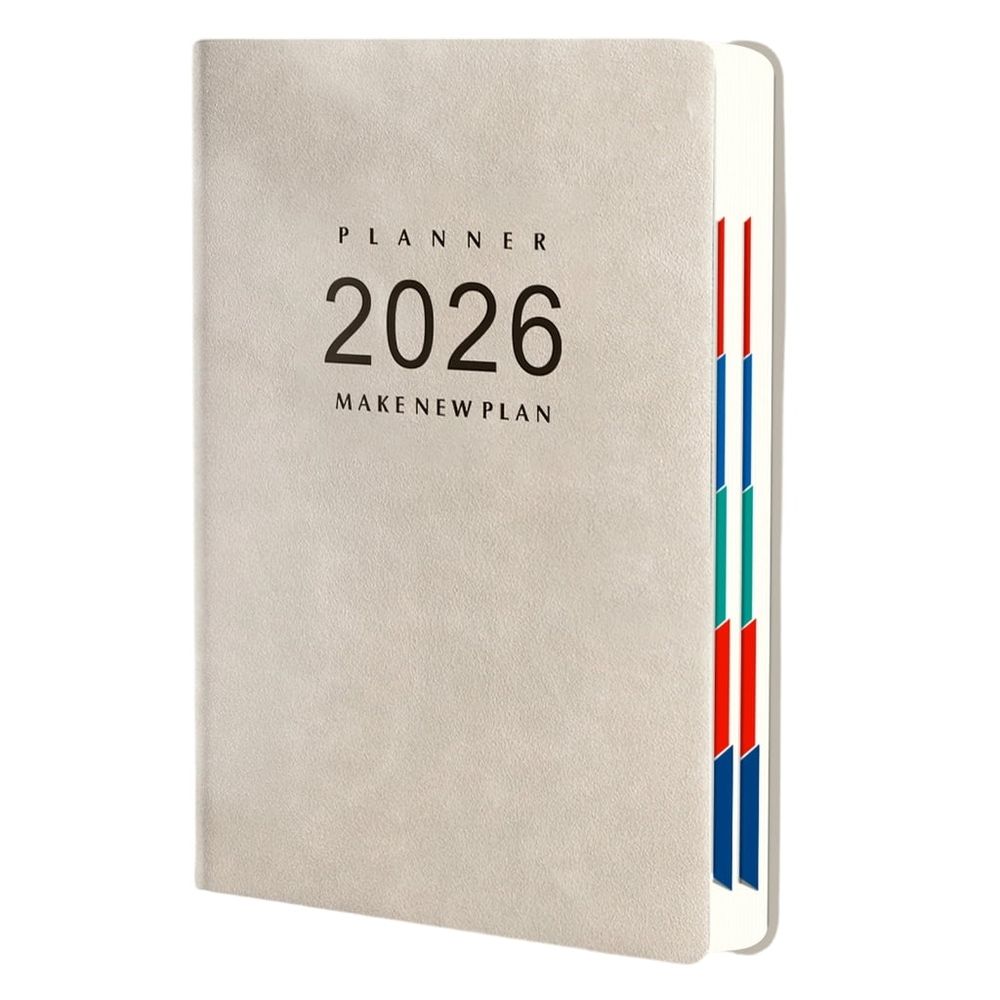 Professional 2026 Academic Planner Full Year Daily Planner with 360 Pages Dated For Schedules Task Plans Management