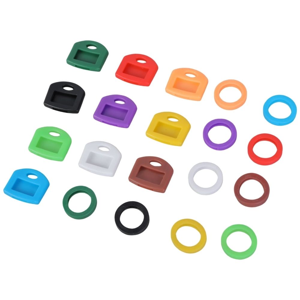 Silicone Key Markers Identifiers Covers In Assorted Color For Efficient Key Organization Feature Round And Square Shape