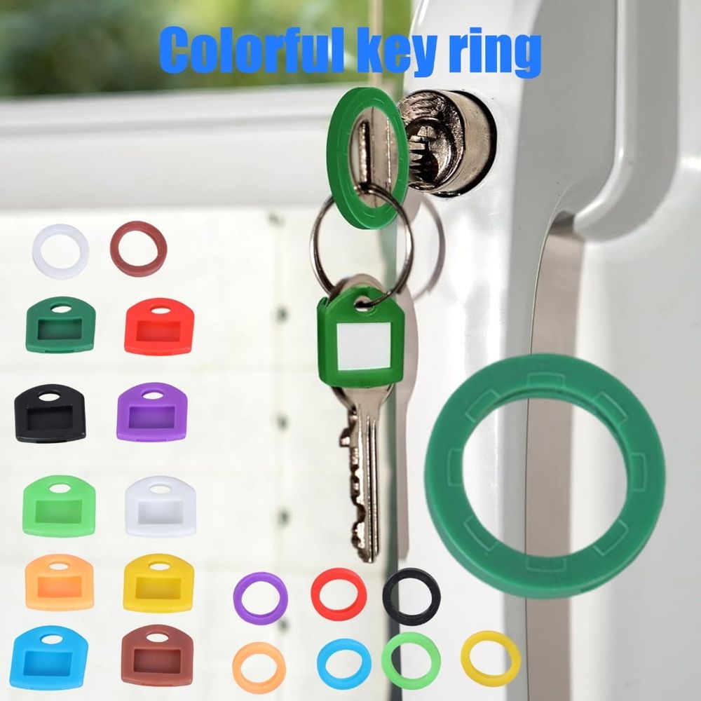 Silicone Key Markers Identifiers Covers In Assorted Color For Efficient Key Organization Feature Round And Square Shape