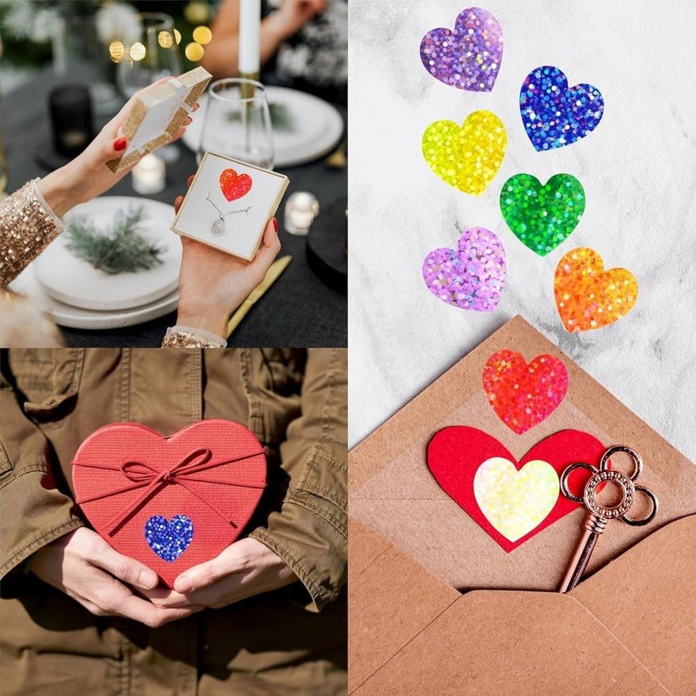 Self-Adhesive Sticker Valentine's Day Sticker Gift Sticker Decorative Label Sticker Love Sticker Heart Sticker