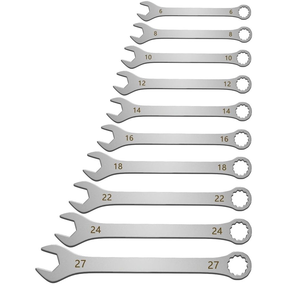 High Strength Steel Two Headed Wrench Perfect for Confined Spaces Professional Repairs Narrow Environment DIYer Projects