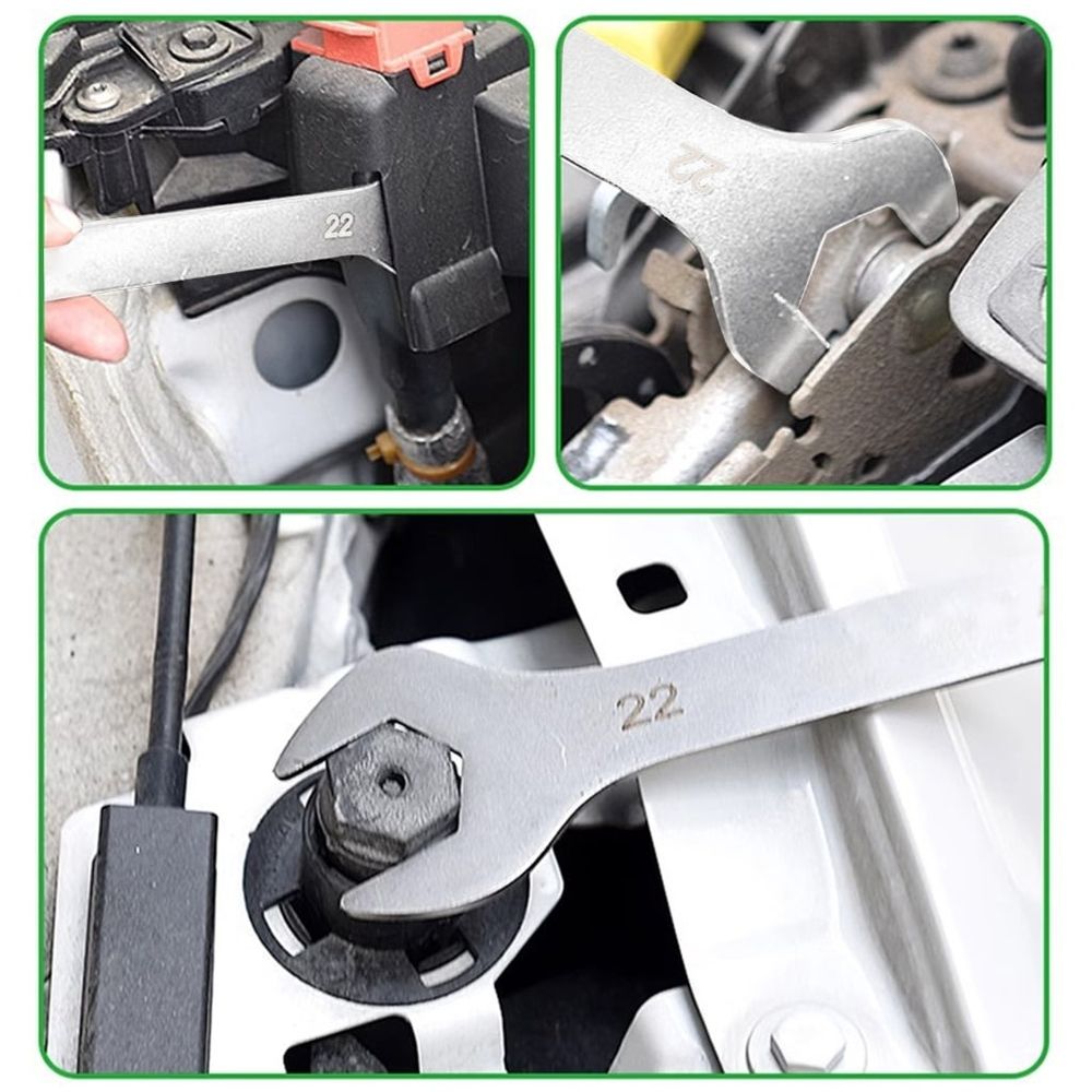 High Strength Steel Two Headed Wrench Perfect for Confined Spaces Professional Repairs Narrow Environment DIYer Projects
