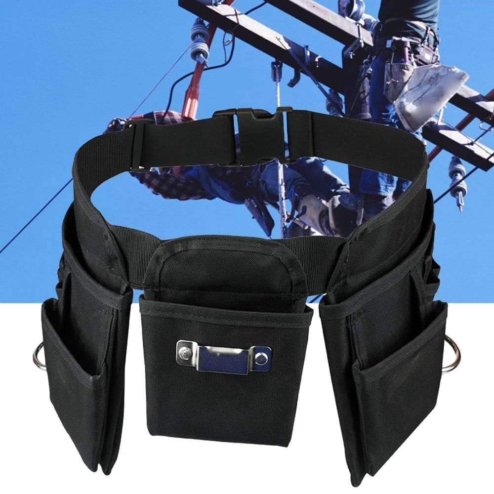Multifunctional Belt Bag Portable Oxford Cloth Tool Belt with Pockets Gardening Tool Storage Organizers Attachments