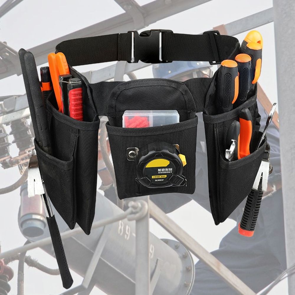 Multifunctional Belt Bag Portable Oxford Cloth Tool Belt with Pockets Gardening Tool Storage Organizers Attachments