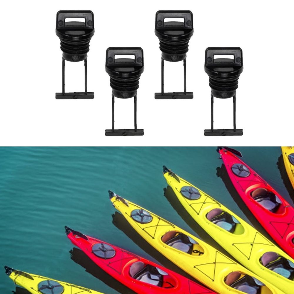 Screw in Boat Drain Plug Replacement Thru Hull Drains, The Push-in Boat Drain Plug Stopper Kayak Accessories