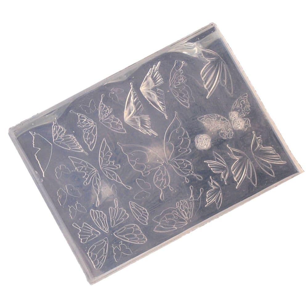 Multipurpose Nail Art Silicone Mould 3D Designs Butterfly Stars Moon Patterns 7.2x5.3cm Flexible for Acrylic DIY Craft