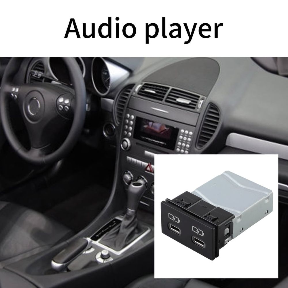 Car USB Port Adapter Audios Player USB Socket Easy Installation for 2021-2022 Replace 85532-0E110 855320E110