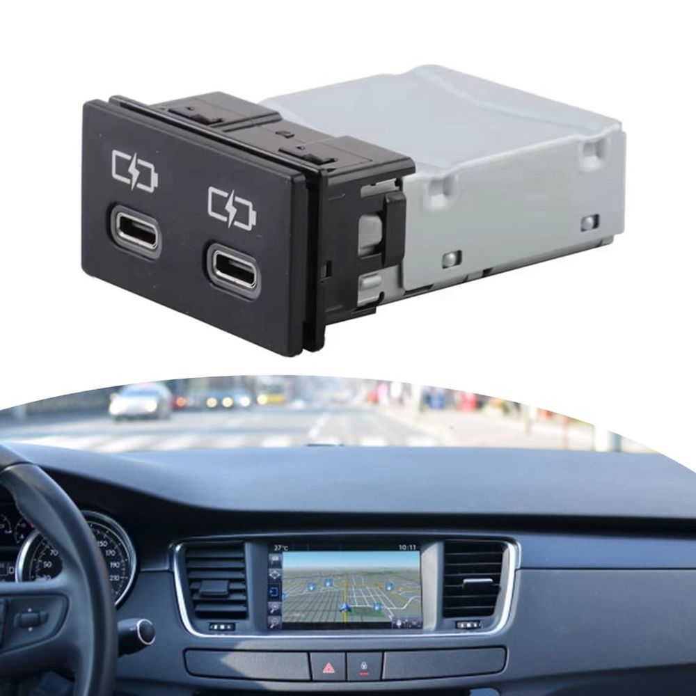Car USB Port Adapter Audios Player USB Socket Easy Installation for 2021-2022 Replace 85532-0E110 855320E110
