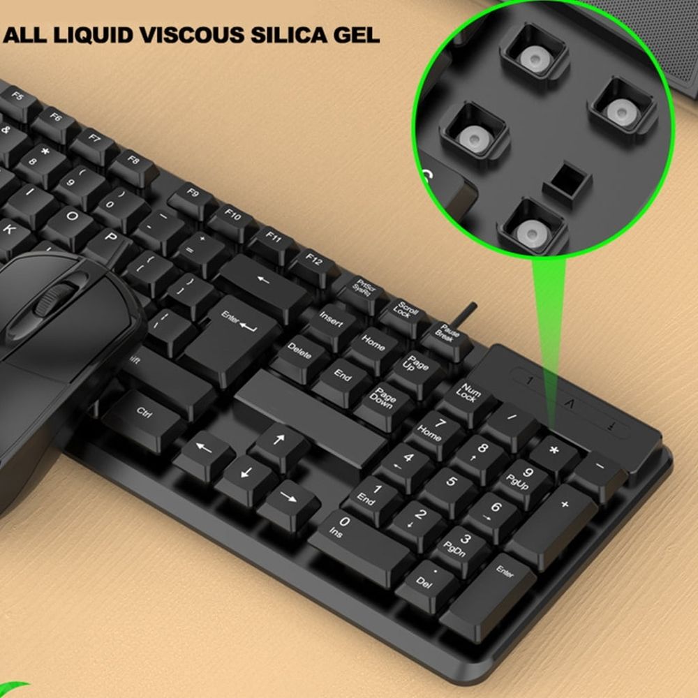 Computer Keyboard With Ergonomic Keys For Seamlessly Typing On Desktop And Laptop
