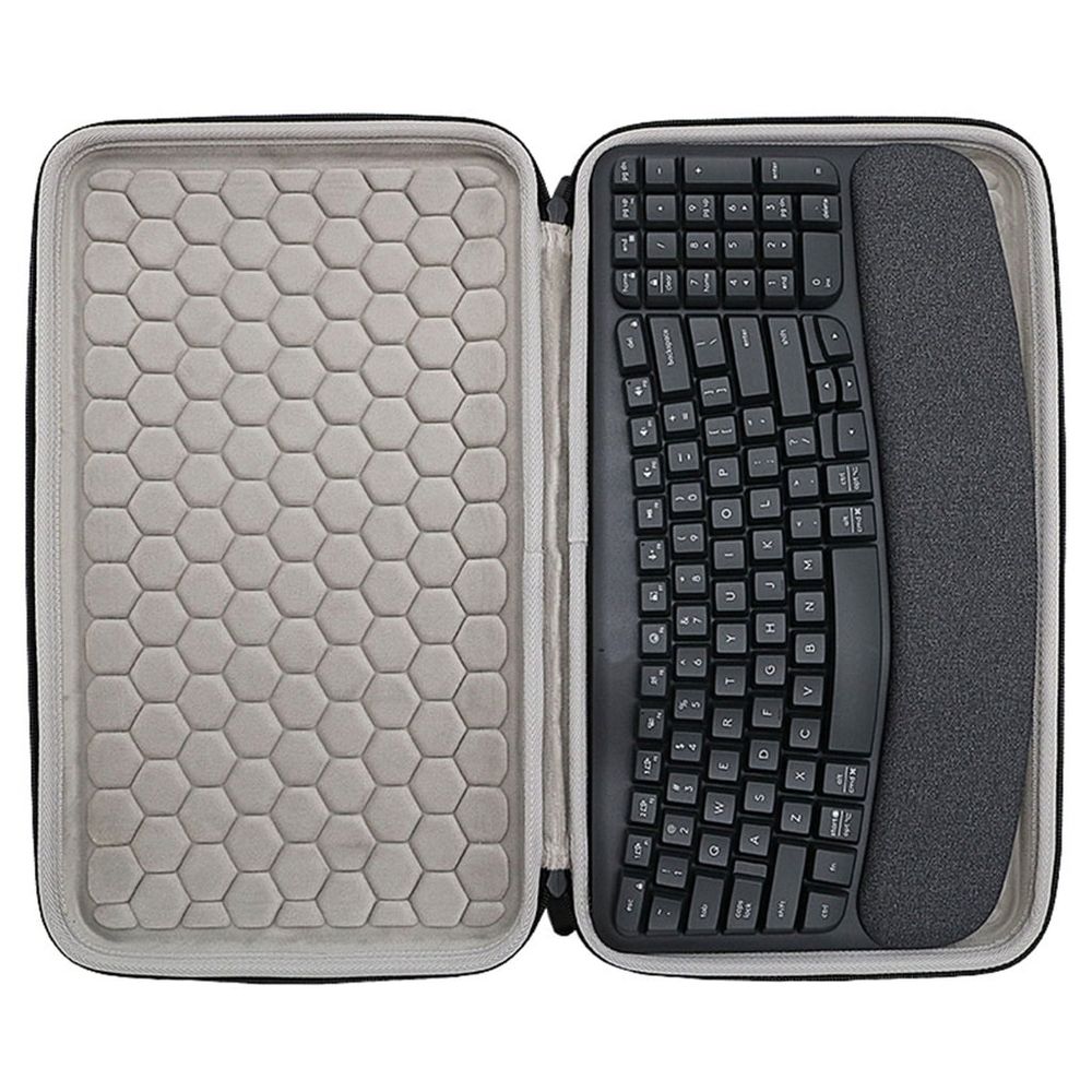 Portable Shockproof Dustproof Keyboard and Mouse Case Bag for Wireless Keyboard Waterproof Bag with Carrying Handle