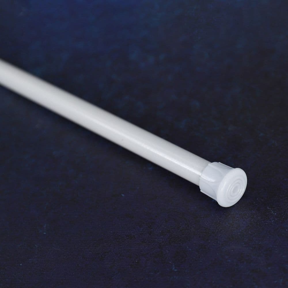 Tension Rods Adjustable 15.7 to 28 Inch White 8 Piece Set