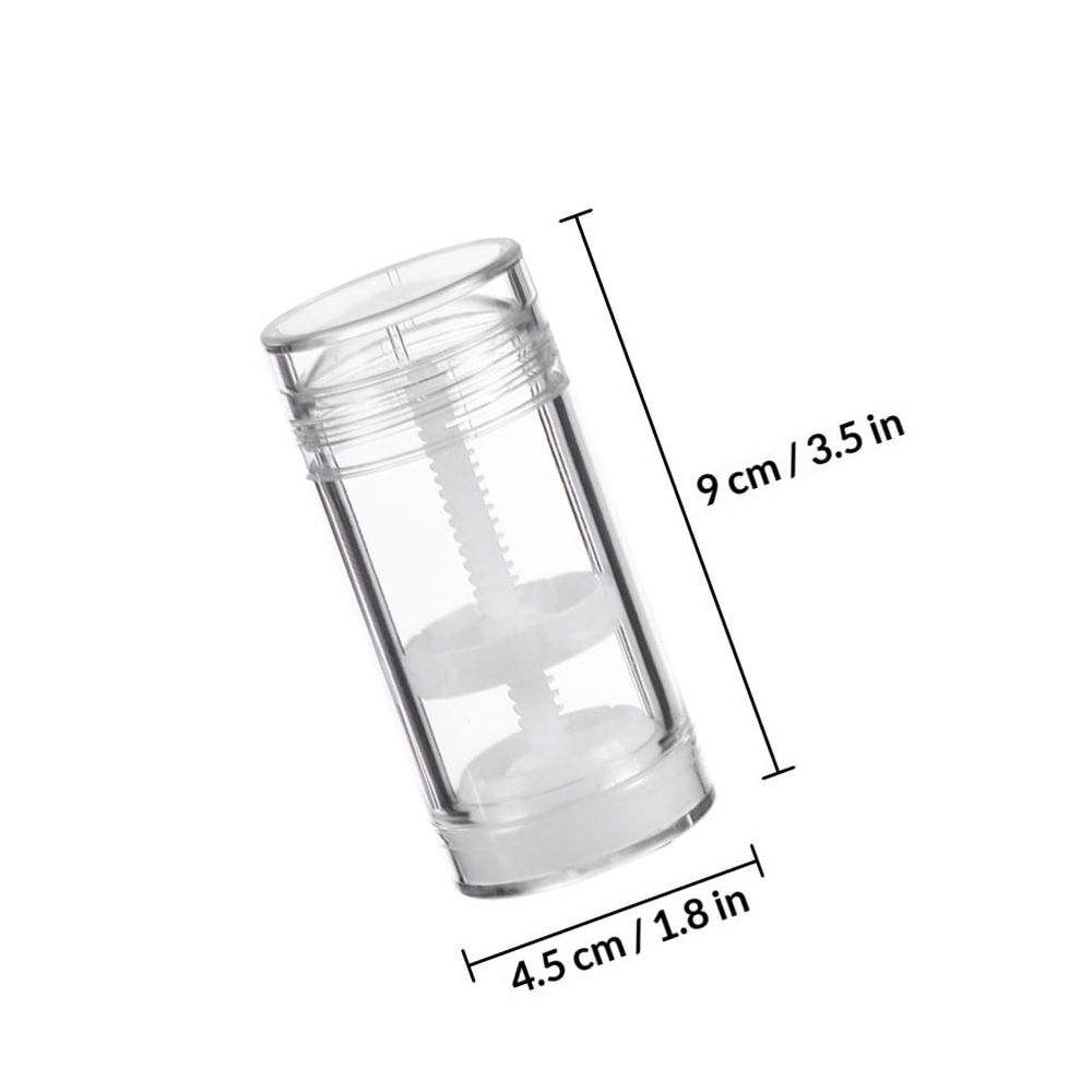 Set of 5 Transparent Round Mini Skincare Containers for Creams, Travel-Friendly Empty PP Bottles for