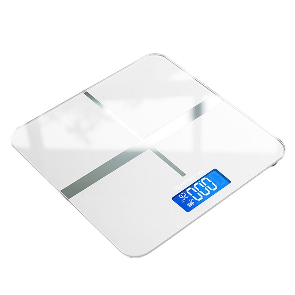 Digital Bathroom Scale Highly Accurate with LED Display Round Corner Design Easy to Use Compact Weight Measurement for Home and Office