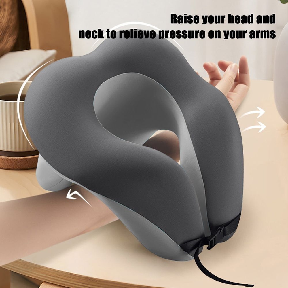 Neck Pillow for Office and Travel Support Foam Comfortable Adjustable Design for Napping Students and Workers Easy to Clean Perfect for Lunch Break and Relaxation