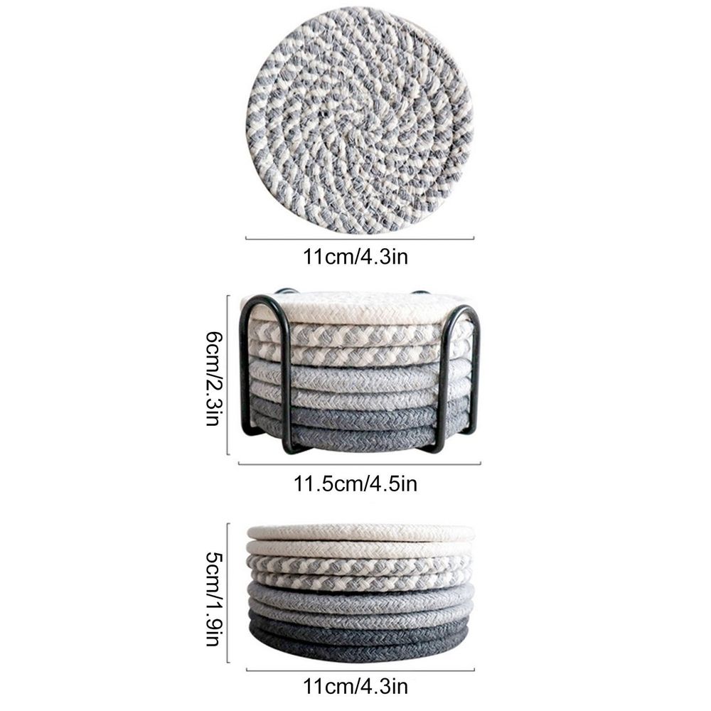 Highly Absorbent Drink Coasters, 8-Piece Set, Protects Surfaces from Heat and Moisture, Perfect for Home or Office Decor, Ideal Gift for Housewarmings