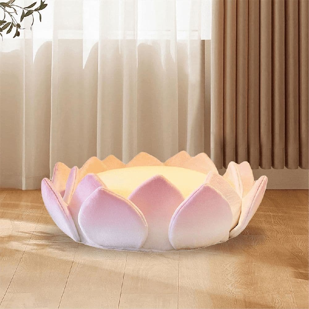 Lotus Cushion Good Luck Plush Futon Office Gift 20cm