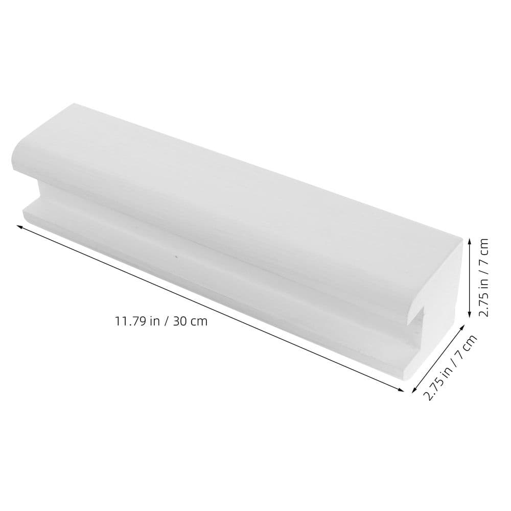 Full Length Mirror Stand Durable Wooden Anti Slip Support White