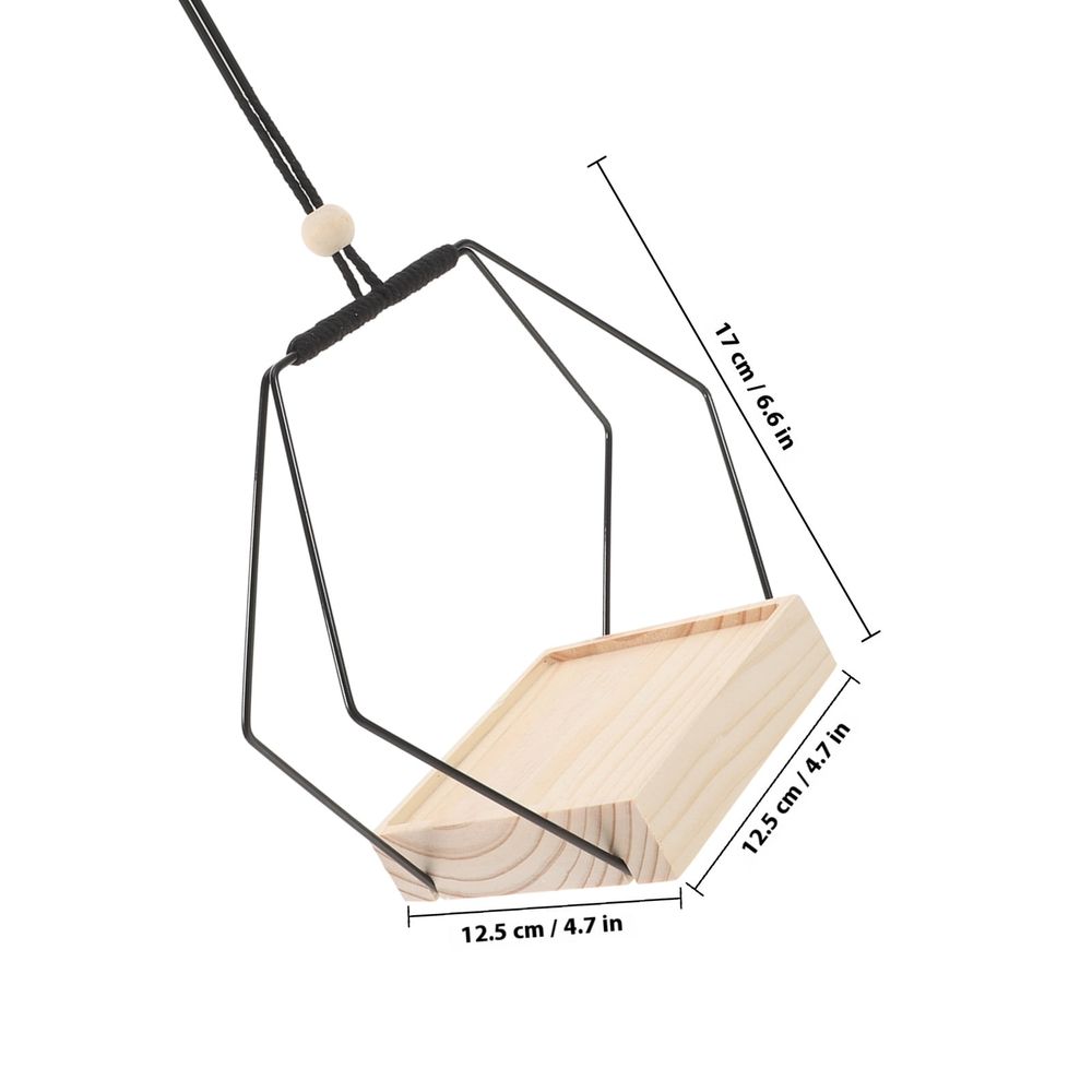 Indoor Hanging Planter Stand, Elegant Flowerpot Holder for Balcony and Home Decor