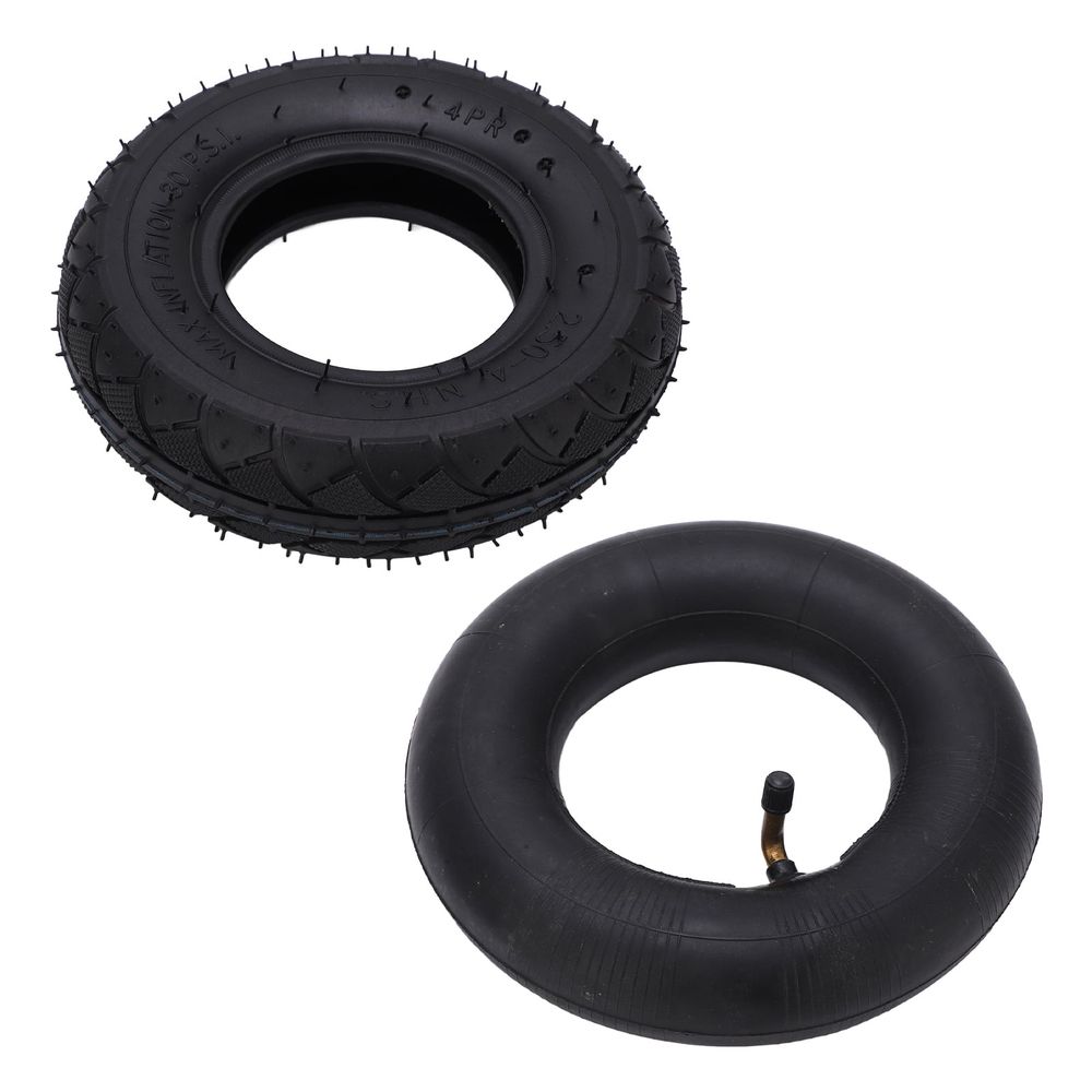 2.50-4 Tire Inner Tube 2.50-4 Tire and Tube, Shock Absorption 2.50-4 Tire Inner Tube Safe Anti Aging for Hand Truck