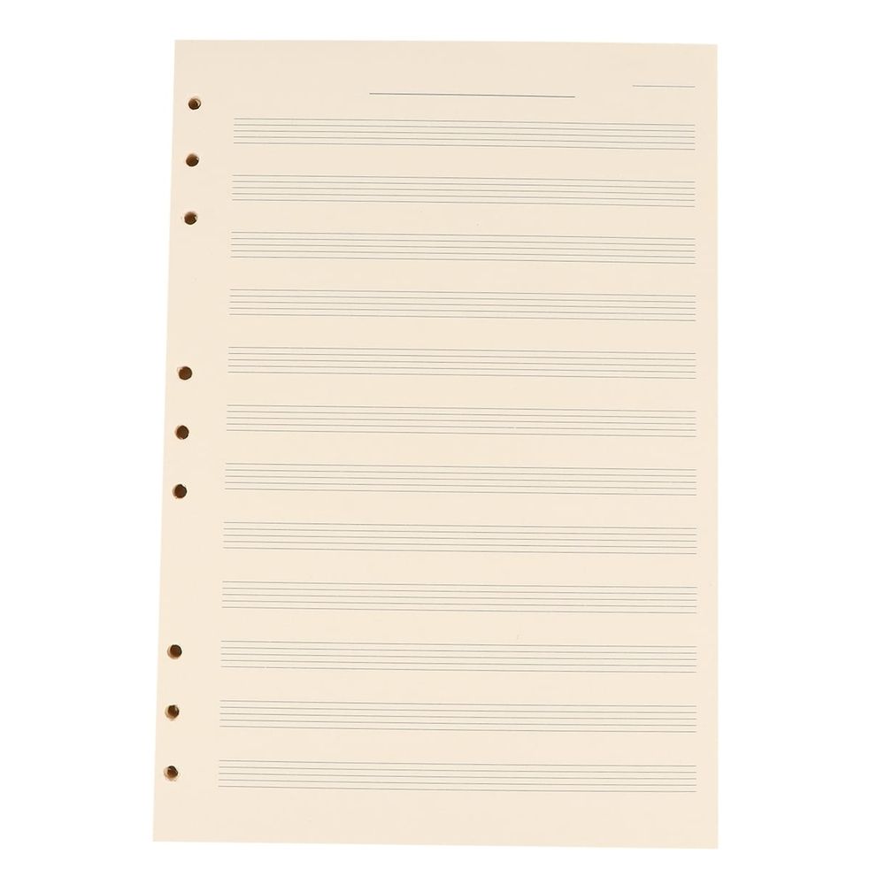 Notebook Refill for Musicians White Easy to Erase Durable 100Sheets