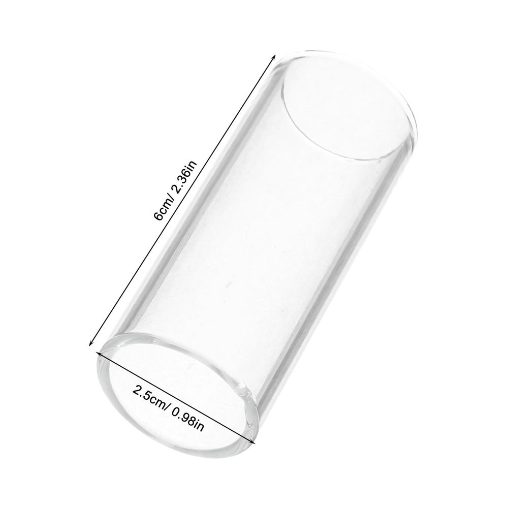 Guitar Slide Assorted Color Medium Bottleneck for Professional Players and Clear Sound 2Pcs