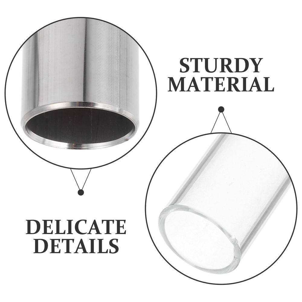 Guitar Slide Assorted Color Medium Bottleneck for Professional Players and Clear Sound 2Pcs