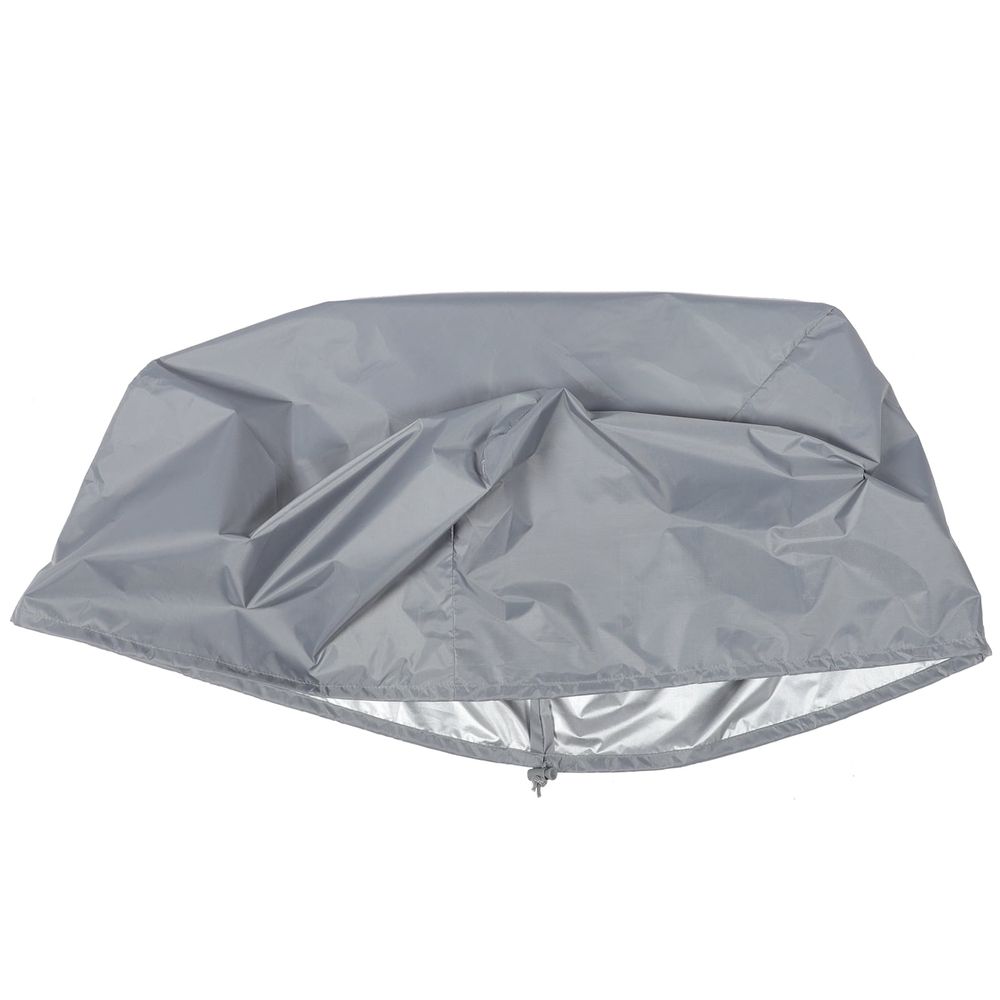 Grey Boat Seat Cover, Coated Oxford Fabric Protector for Marine and Outdoor Use