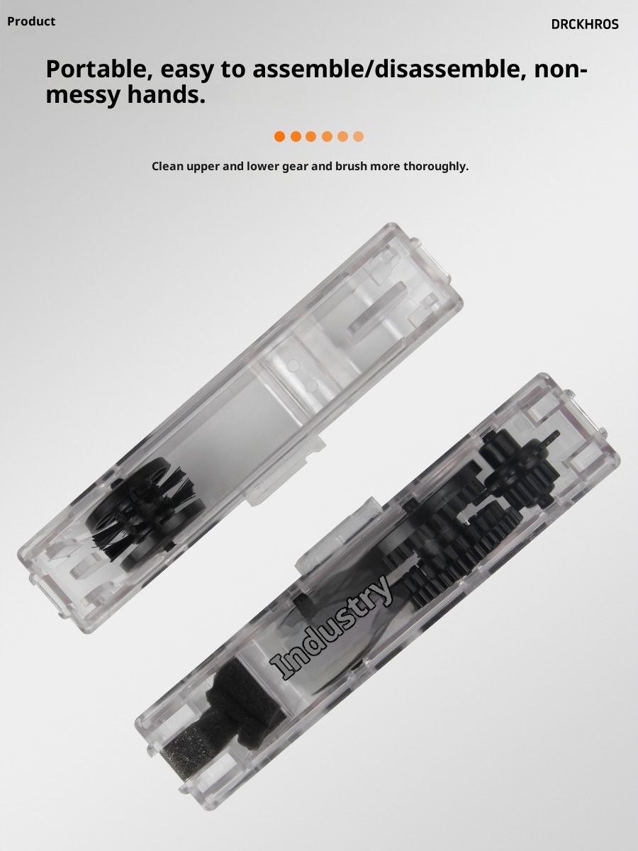 Bike Chain Clearer - Cleaning Tool Scrubber with Rotating Brushes - Bicycle Clean Tool for Cleaning Bicycle Chain