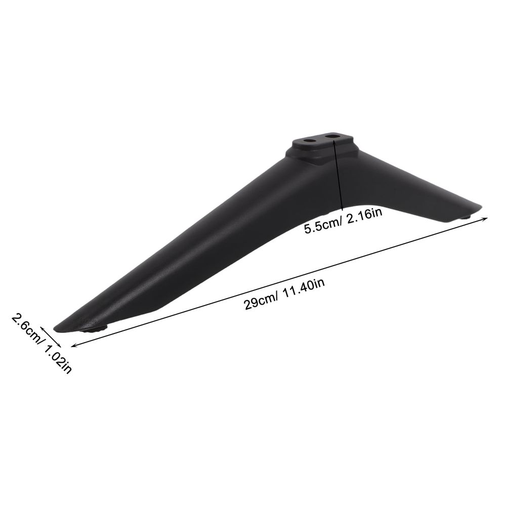 1Pair Black TV Replacement Legs Stand Base for Smart TV with Scratch Protection