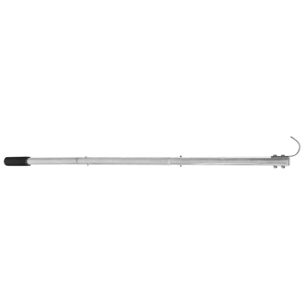 Sturdy Attic Ladder Pull Down System Rod with Hook Plated Silver for Home